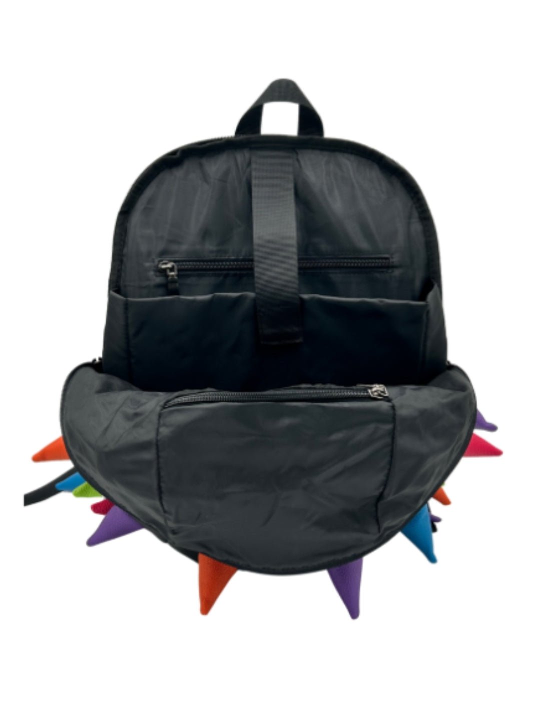 Laptop Compartment of Abracadabra Colorful Backpack with Spikes | Madpax