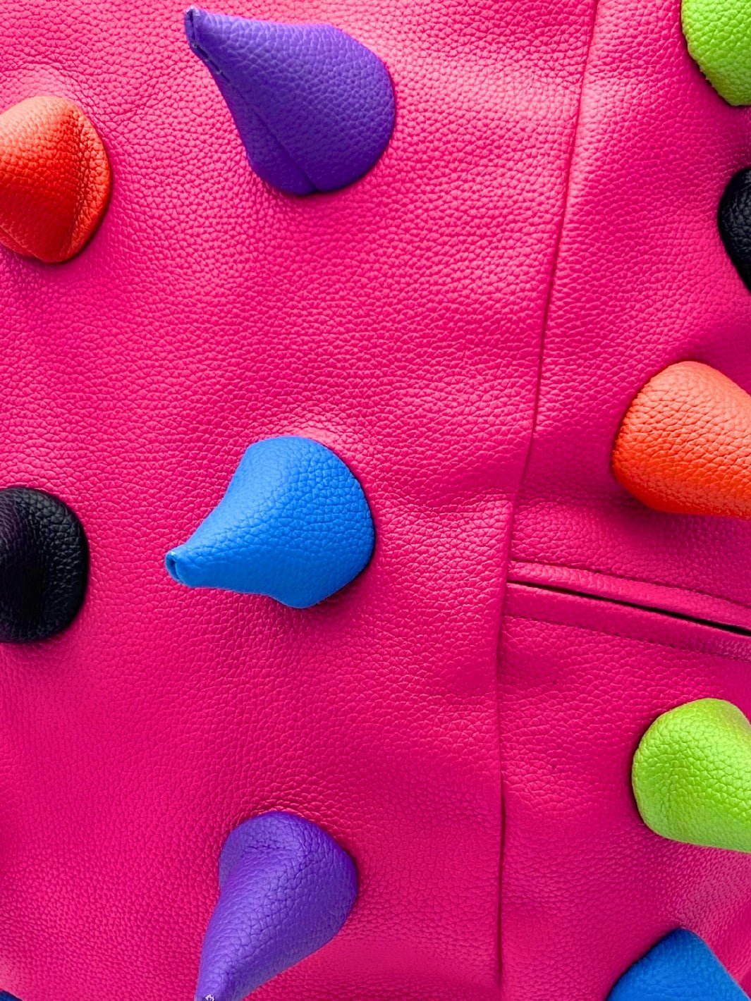 Close up of Streamers Hot Pink Backpack - Madpax