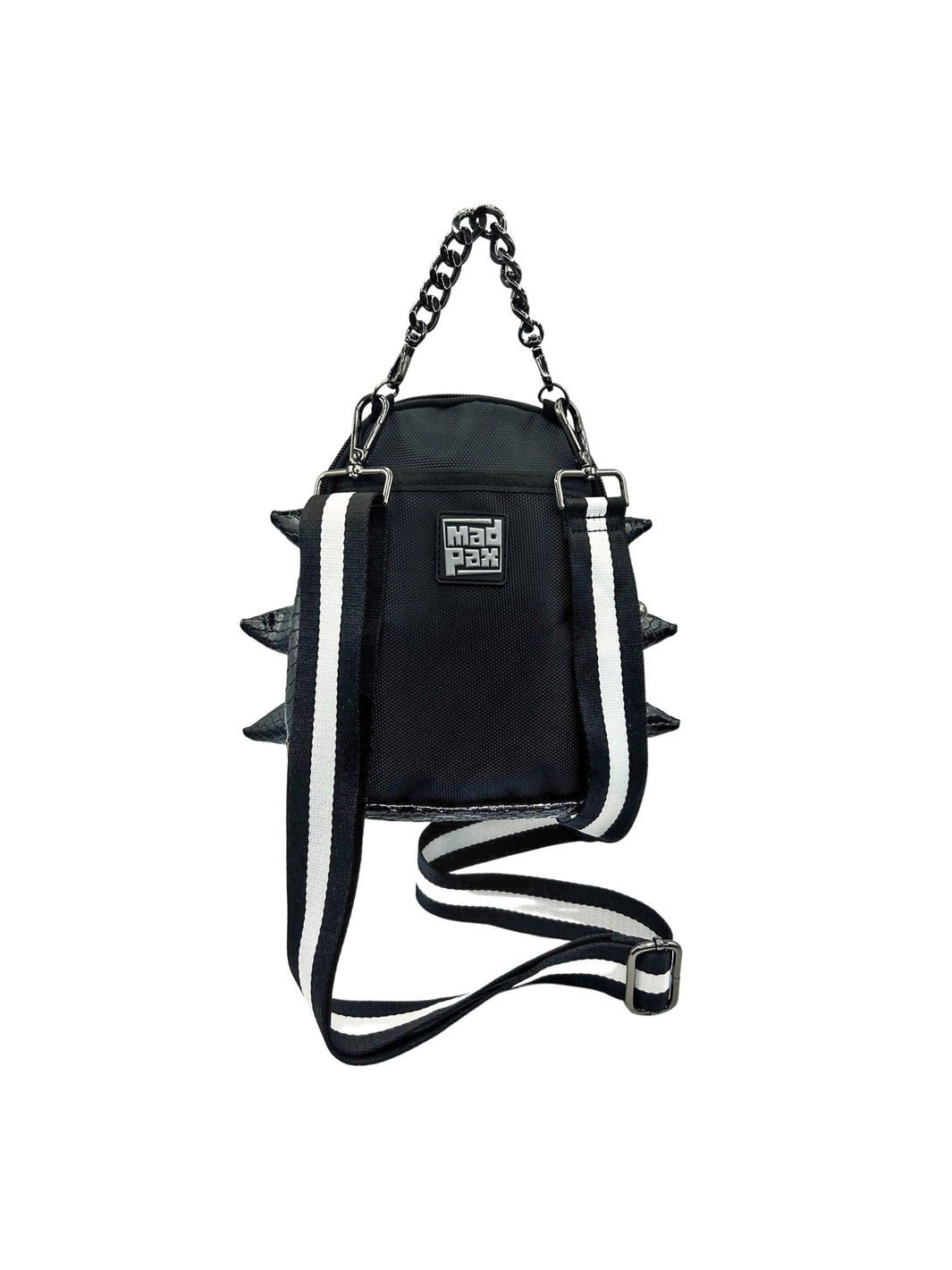 Black Out - black crossbody bag wtih spikes - Madpax